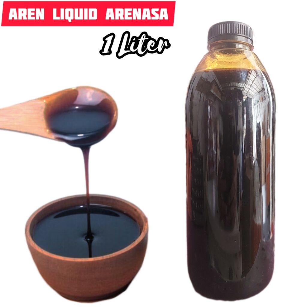

Gula Aren Cair 1000ml Arenasa Organik Palm Sugar Liquid Alami Brown Sugar Gread A Kental Wangi Bahan Natural Food