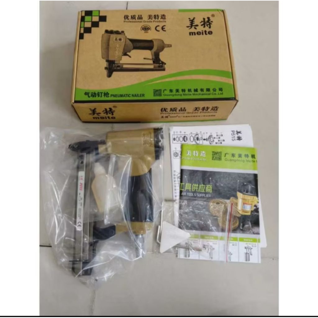 Mesin Paku Tembak MEITE P515 Nail Gun Pigura Flexi Point Framing Pinner Staple Gun Meite