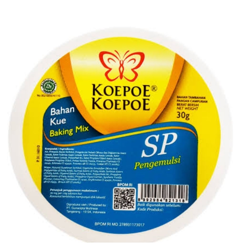 

Koepoe Koepoe SP Pengemulsi 30 gr - Pelembut Kue