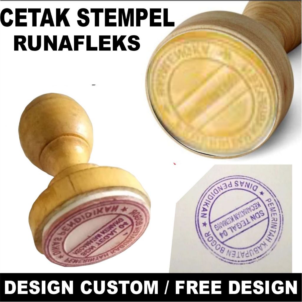

Stempel Custom Biasa Gagang Kayu Bulat