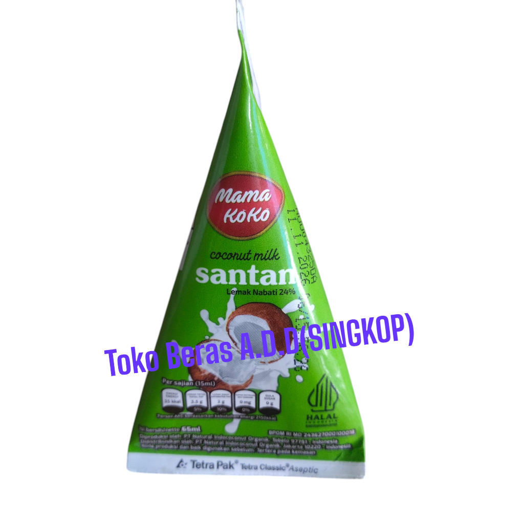 

Mama Koko Santan Kelapa 65ml 1karton