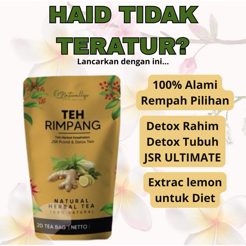 

Teh Rimpang Diet NATURALLIFE JSR Teh detox Pelangsing Herbal Promil