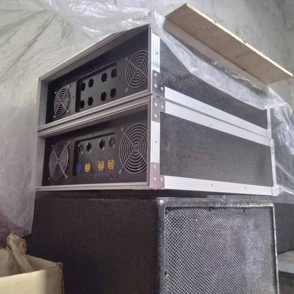 harkes power rakitan 3u 4u udah panel depan belakang