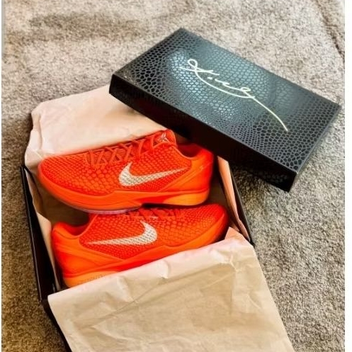 Sepatu Kobe 6 Protro Total Orange size us 10.5/44.5Cm Original