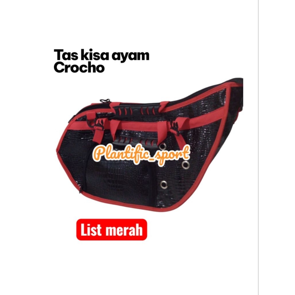 tas kisa ayam crocho motif kulit buaya TERLARIS FREE PISAU RAUT TAJI