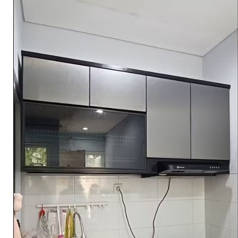 kitchen set atas alumunium Acp by request Rak dapur alumunium gantung