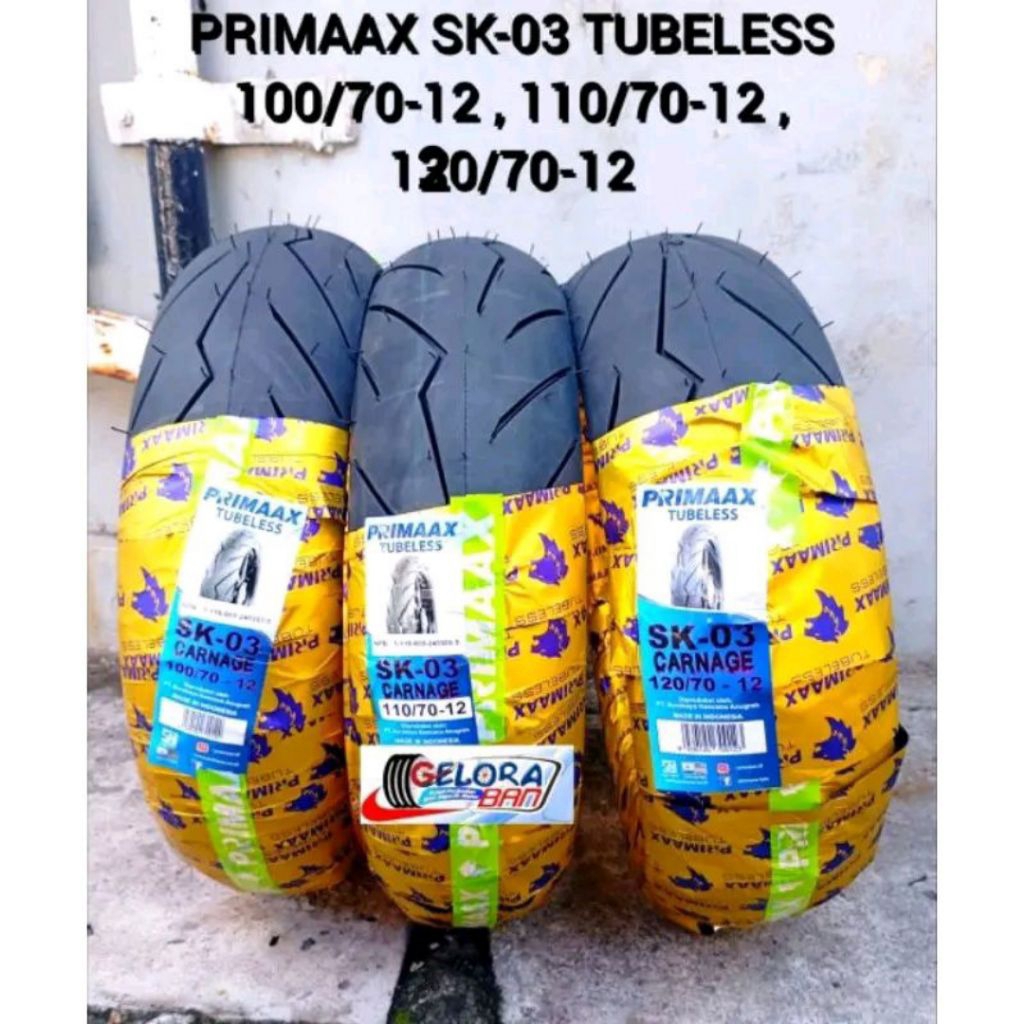 Ban Tubeles Matic Fazio Filano 100/70-12 Ban 110/70-12 Ban 120/70-12 Ban Primaax sk03 100/70-12 ban 