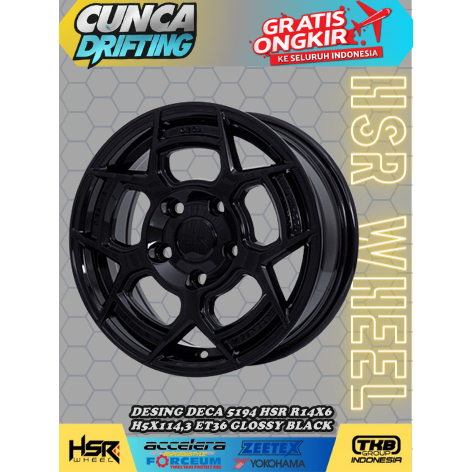 VELG RACING MURAH UNTUK GRANDMAX APV LUXIO ARENA HSR DESING DECA R14 VELG MOBIL L300 RING14