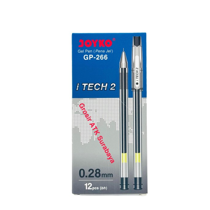 

( DAPAT 12 PCS / 1 PAK ) BOLPEN JOYKO ITECH 2 / Pulpen Bolpoin HITECH i-Tech 2 Joyko GP-266 0.28 mm