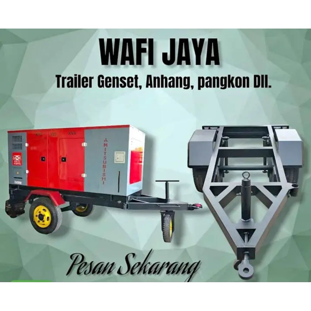 trailer genset 20 kva - 40 kva
