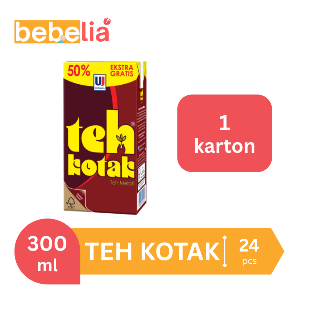 

Teh Kotak Ultra Jasmine Tea Teh Melati 300 ml 1 karton isi 24 pcs
