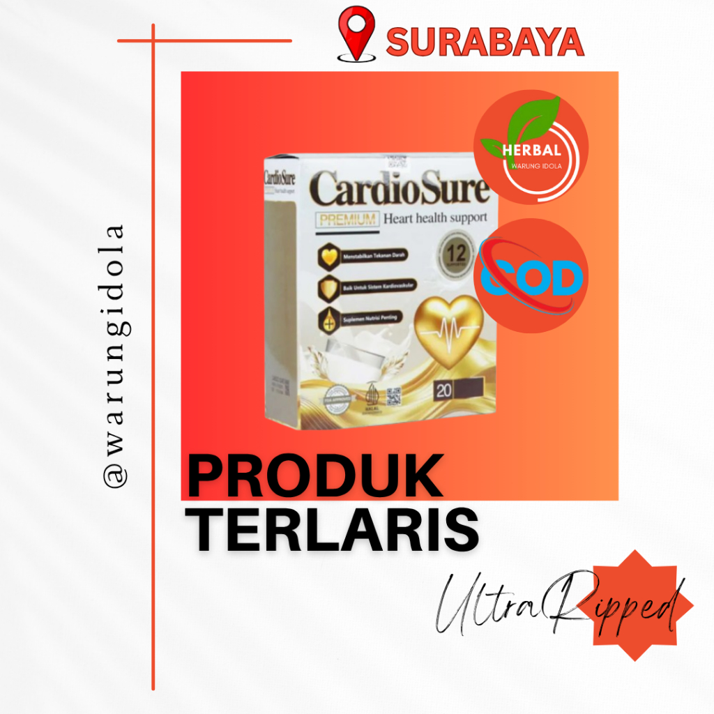 

Promo Warung Idola,CARDIOSURE MILK SUSU OBAT HIPERTENSI JANTUNG STRUK KOLESTROL ASAM URAT