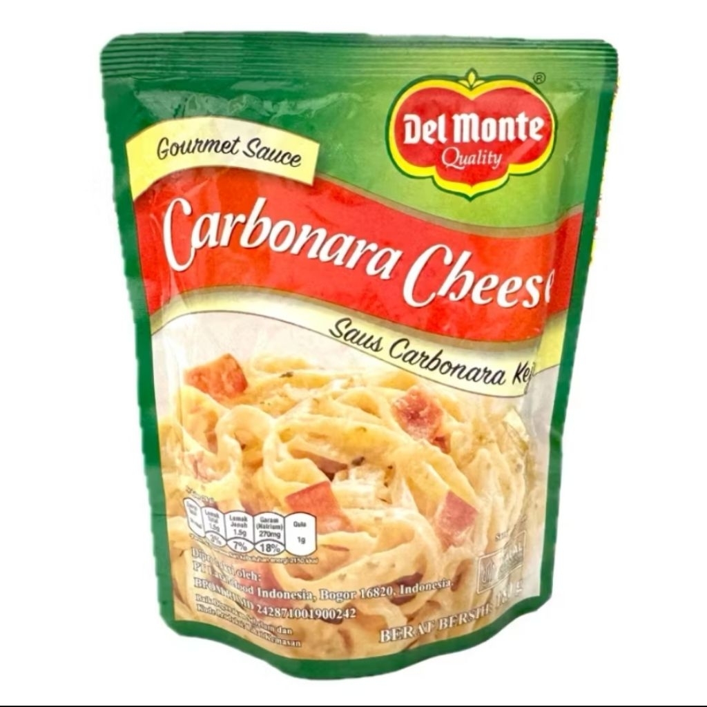 

Del Monte Saus Carbonara Cheese 180gr