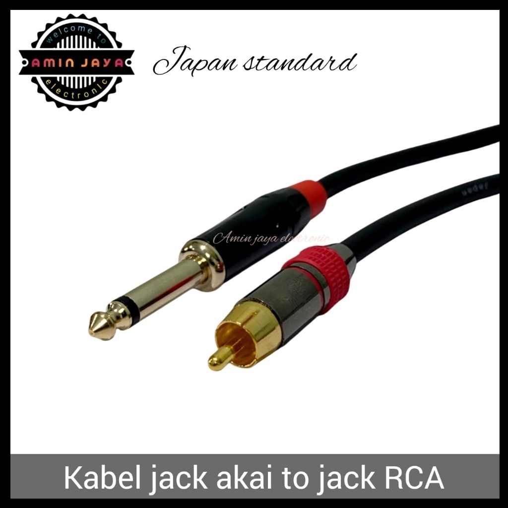 Kabel jack akai mono to rca / kabel rca to akai berkualitas