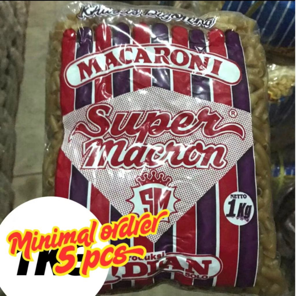 

MAKRONI MEKAR MURAH / MAKRONI MURAH / MAKARONI MENTAH / MAKARONI MEKAR COKLAT SUPER MAKRON 1 KG (minimal 5 pcs)