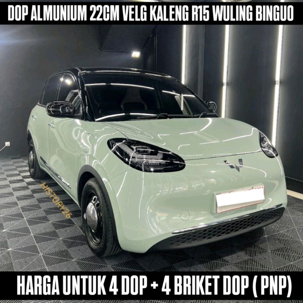 Dop almunium velg kaleng Ring 15 Wuling Bingou - Dop moon 22cm Wuling Binguo PNP