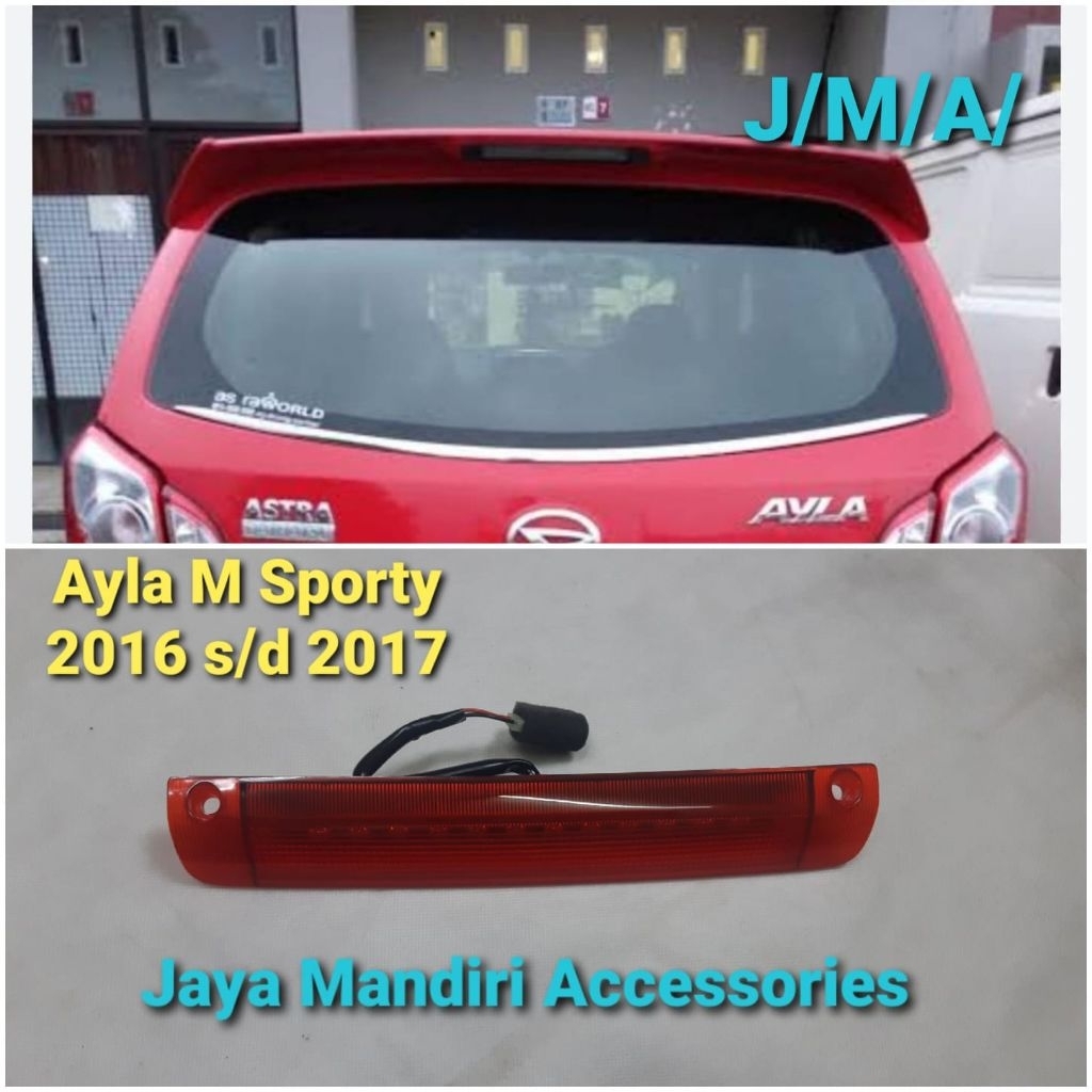 Lampu Spoiler Original Accessories Astra Daihatsu Lampu Spoiler Ayla M Sporty 2016