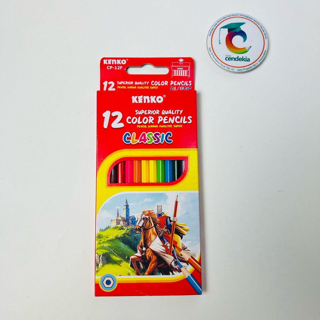 

Pensil Warna KENKO Classic CP-12F 12 Warna Panjang Color Pencil
