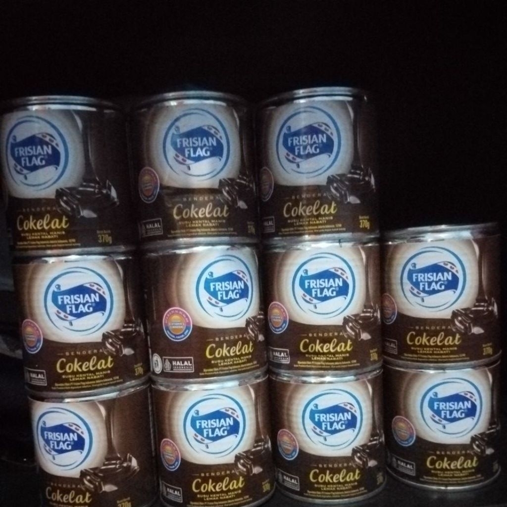 

Frisian flag kaleng coklat 370gr