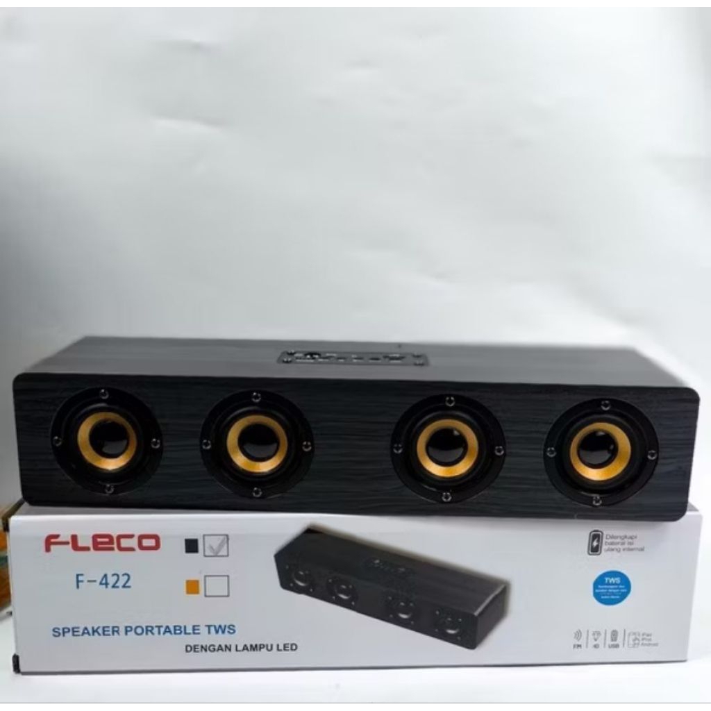 Spiker bluetooth aktif super bass Fleco F-422 Soundbarr