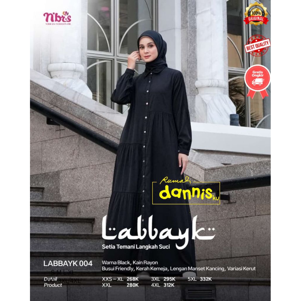 [RUMAH DANNISKU] NIBRAS GAMIS LABBAYK 004
