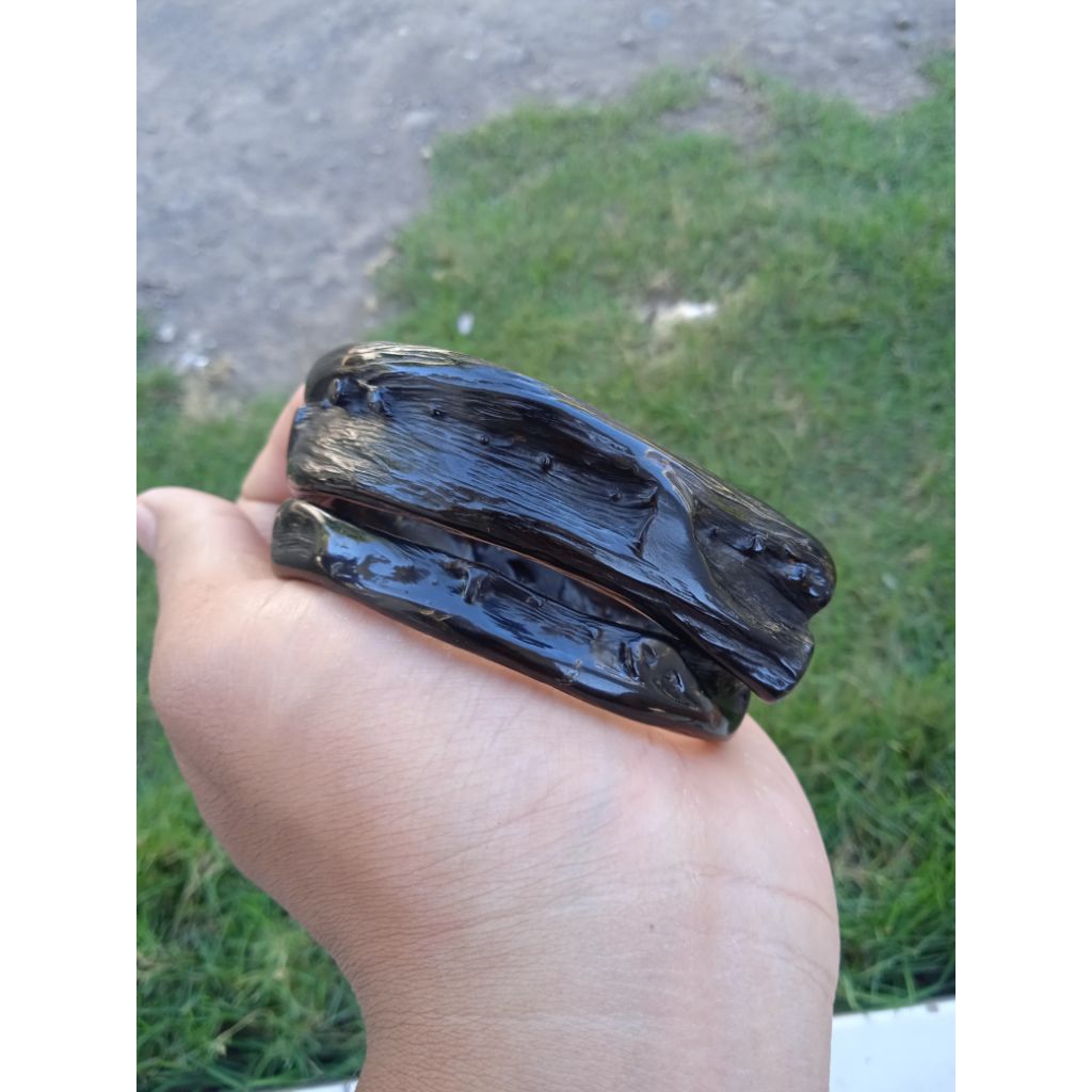gelang akar bahar merah natural besar