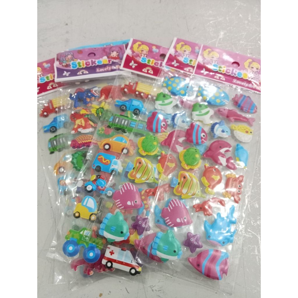 

sticker mainan timbul panjang