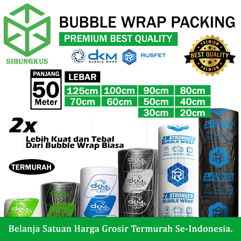

Plastik Bubble Wrap 125cm X 50m Dkm Plus Bubblewrap Packing 40cm 30cm 20cm 50cm 60cm 70cm 80cm 90cm 100cm x 50m Roll