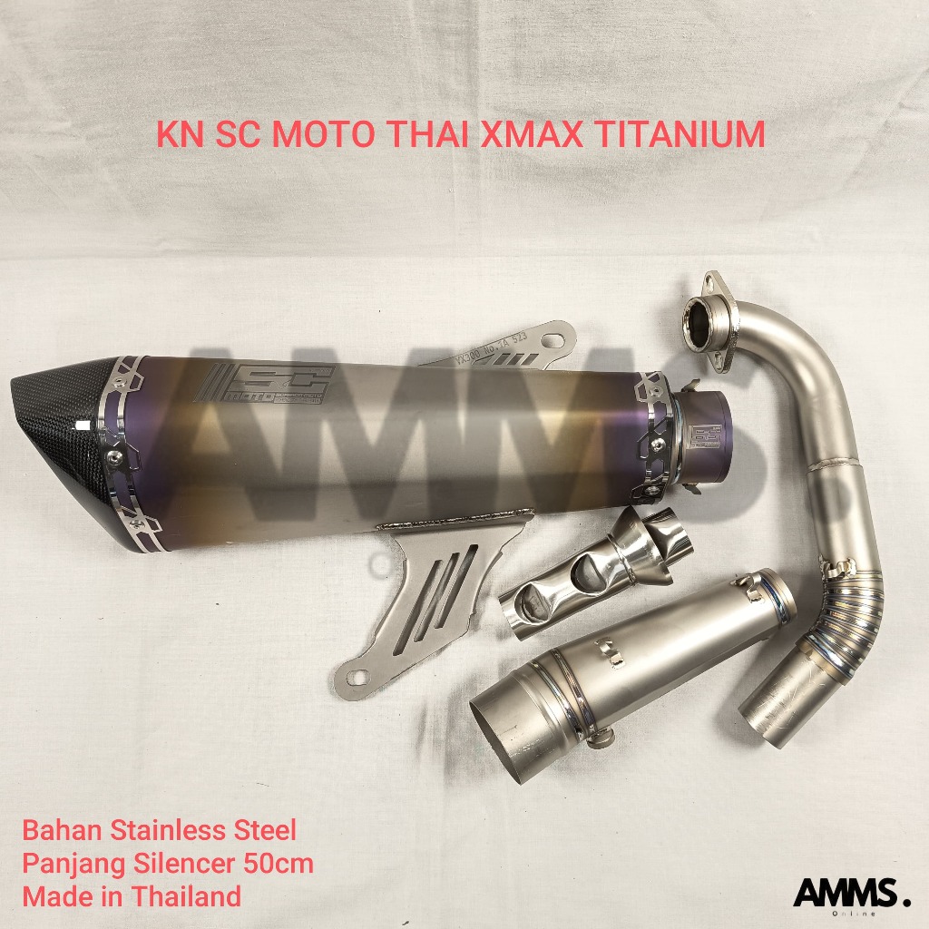 KNALPOT SC MOTO THAI XMAX TITANIUM