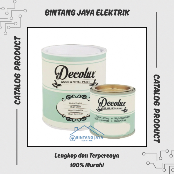 

Decolux Cat Minyak / Cat Besi dan Kayu Warna Lengkap Wood and Metal Paint 0.9L