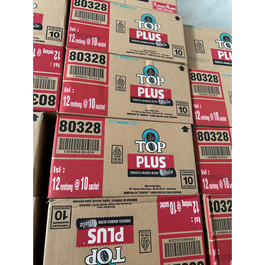 

1 DOS KOPI TOP PLUS ISI 120sachet ( 12 x 10 x 18gr )
