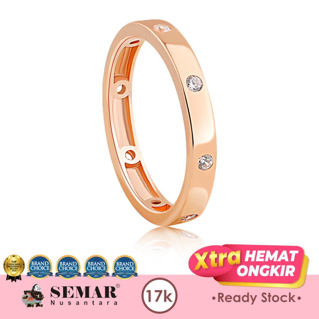 Cincin Emas Catherine Starlight Gold 17K Semar Nusantara