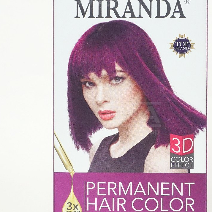 Miranda Hair Color Premium Cat Pewarna Rambut Miranda MC 19 Purple / Miranda Ungu