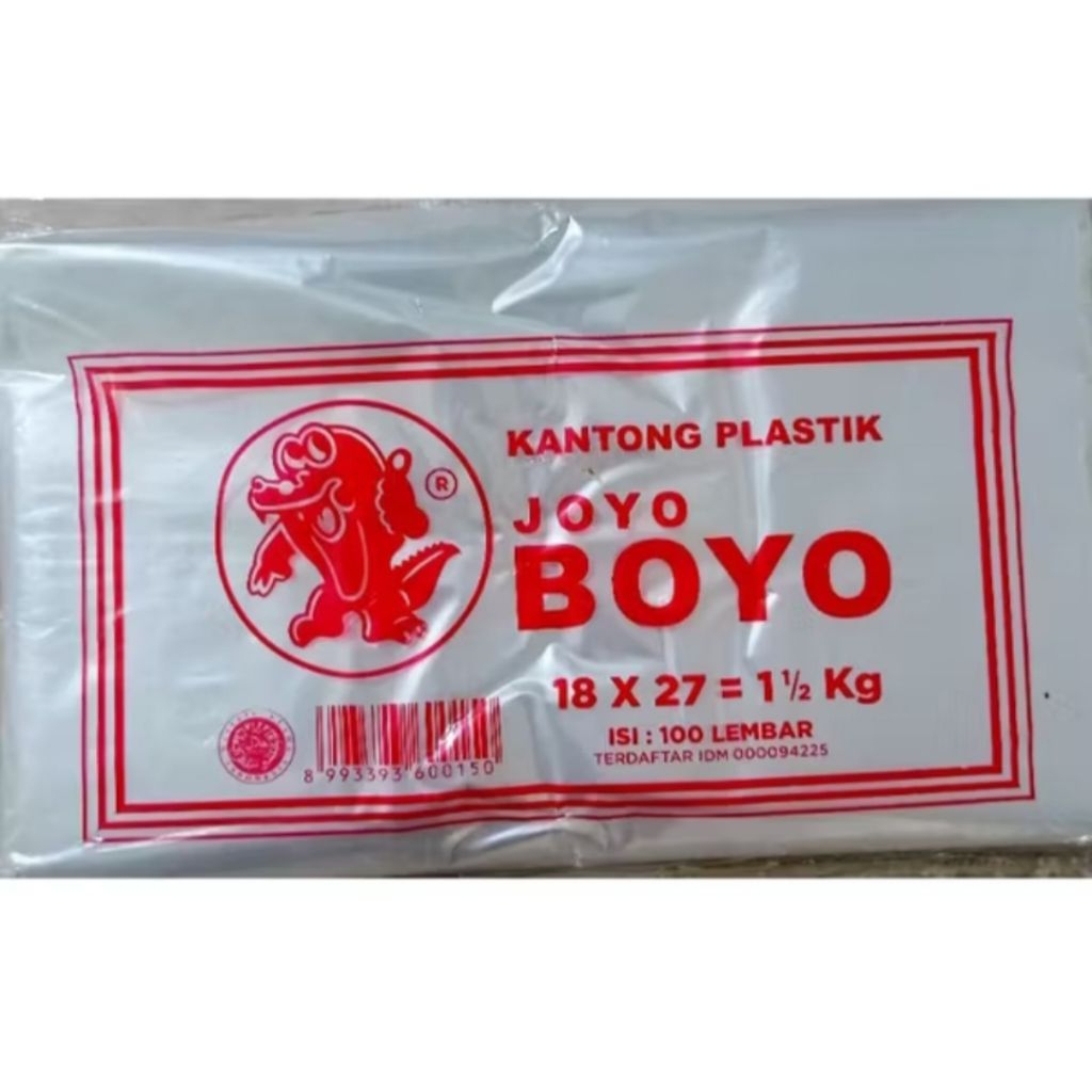 plastik joyo boyo 18x27 plastik bening
