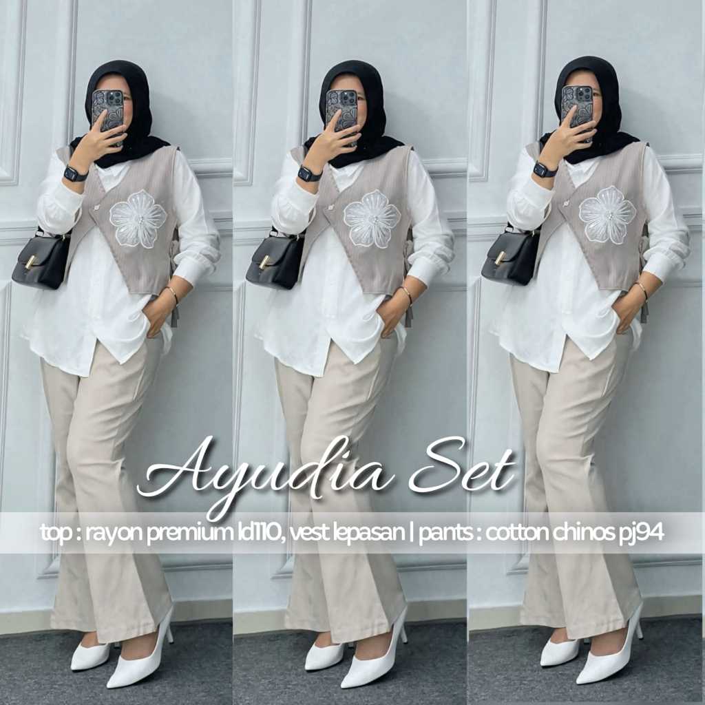 ONESET CELANA CHINOS CUTBRAY | SETELAN CELANA CUTBRAY | SETELAN CELANA WANITA | SAILA SET | AYUDIA S