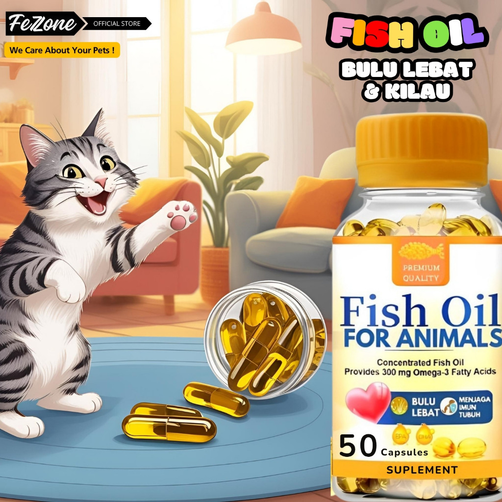 Minyak Ikan Kucing Tung Hai Fish Liver Oil Original Nutrisi Terbaik untuk Kesehatan dan Keindahan Bu