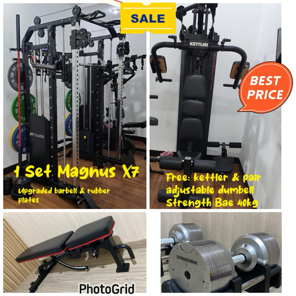 Magnus X7 preloved free kettler & dumbell strength bae