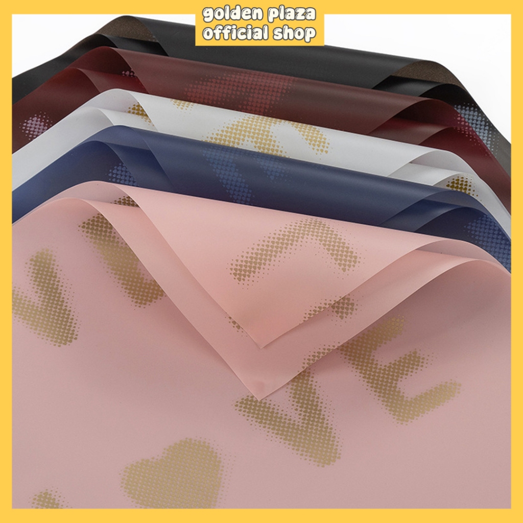 

Kertas Bucket Bunga Flower Wrapping Paper Motif Love Kertas Buket Bunga Cellophane KB6097