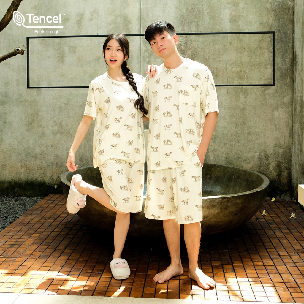 Cielyn | TENCEL™️ Micromodal | Voyage Series | Piyama Couple Pasangan | Setelan Piyama