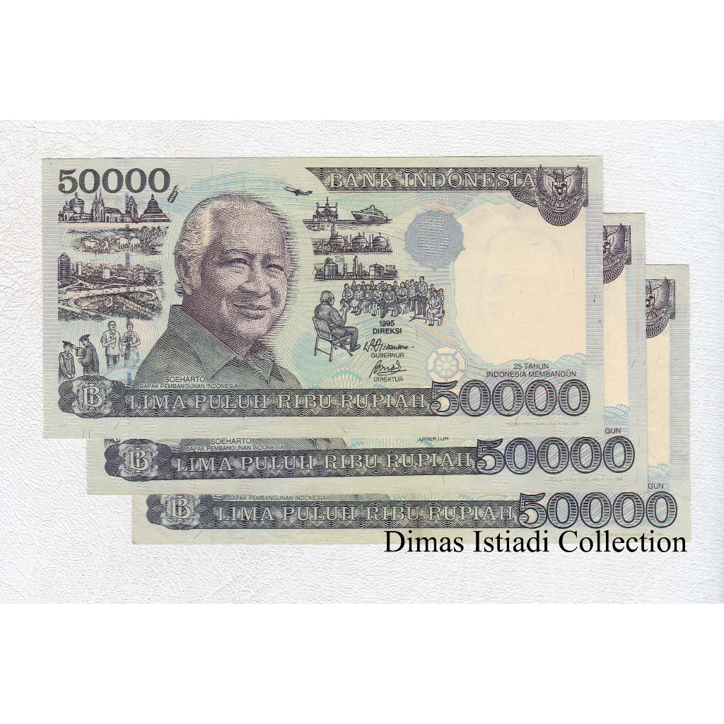 Uang Kuno 50000 Rupiah 1995 Soeharto