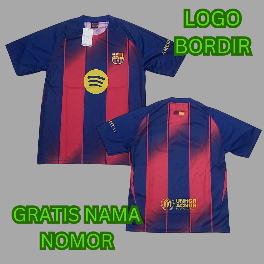 jersey Barcelona dewasa printing auri sport