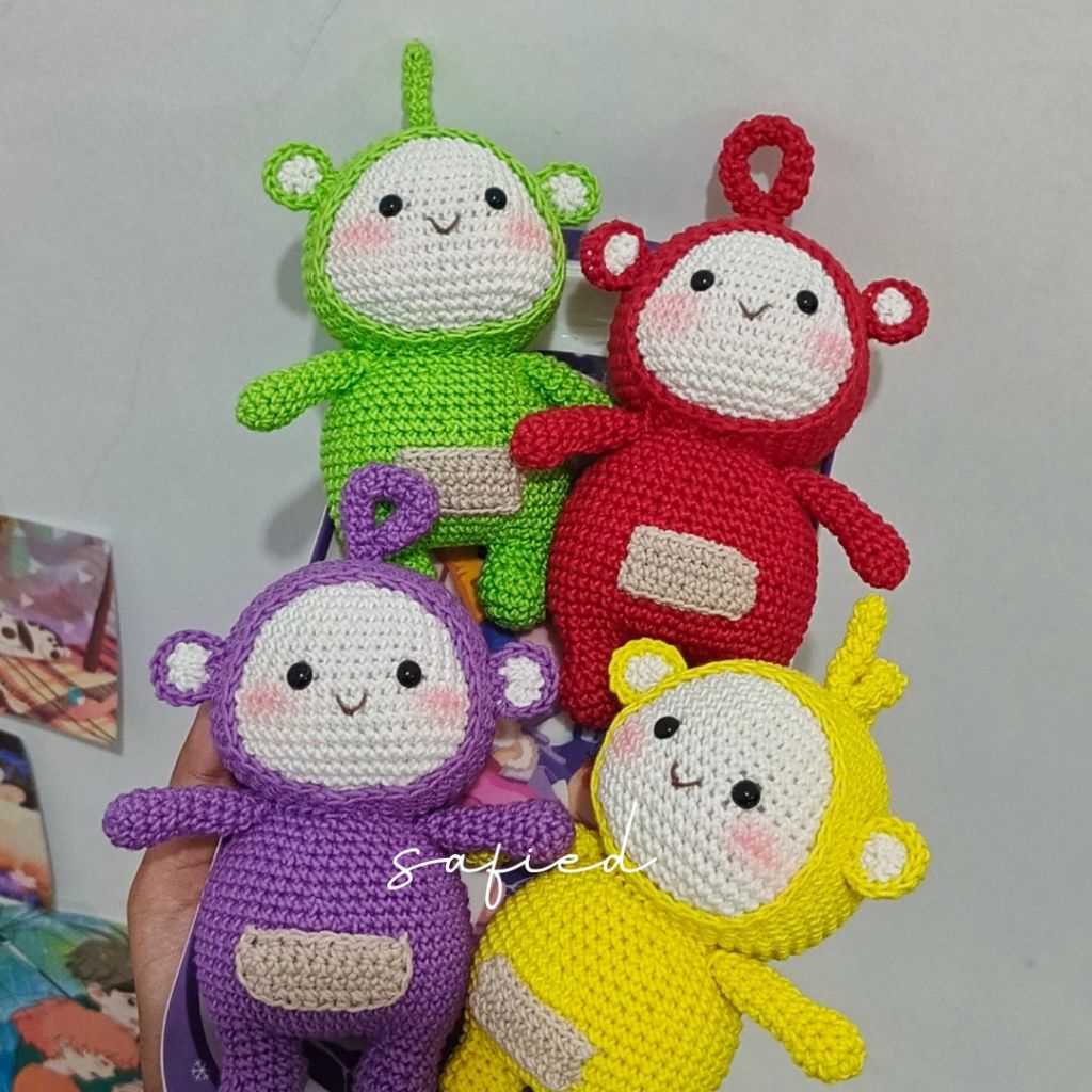 Boneka Rajut Teletubbies/ Teletubbies Amigurumi Crochet Doll