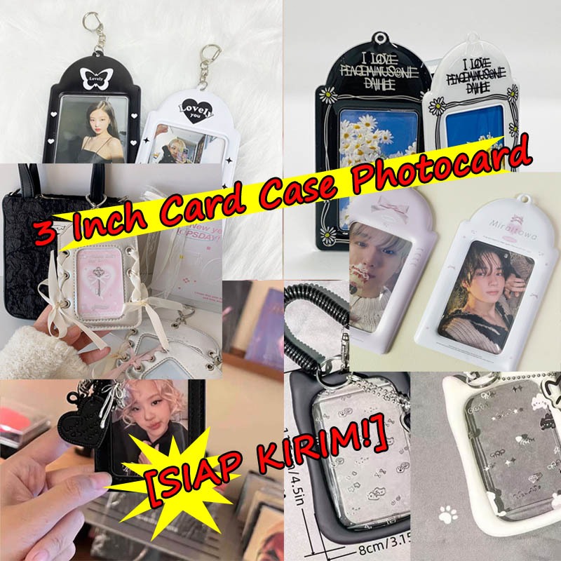 

[KPOP KLOSET] Card Case Photocard Holder Cahol Korea ID Card Name Keyring Gantungan Kunci Bag Pendant Y2K