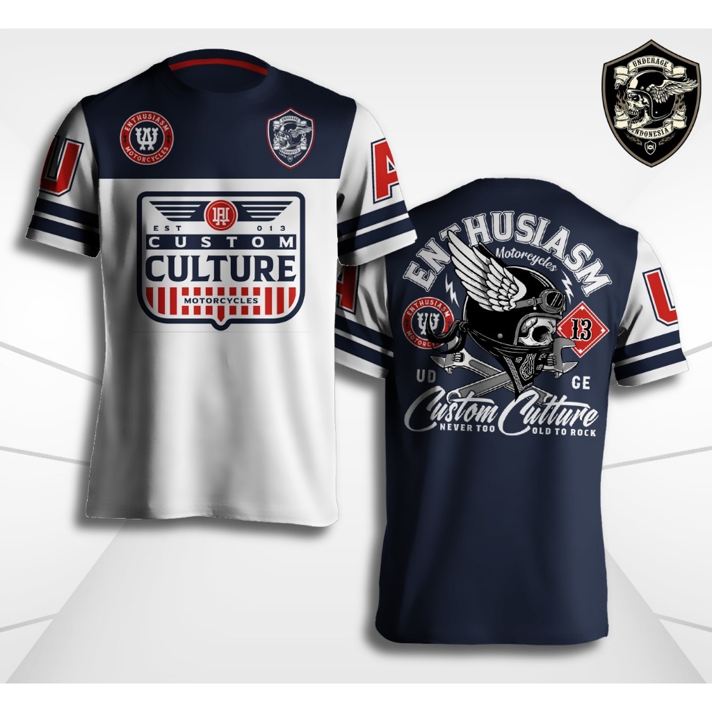 UNDERAGE Kaos Pria Distro Baju Atasan Lengan Pendek Original UG 237