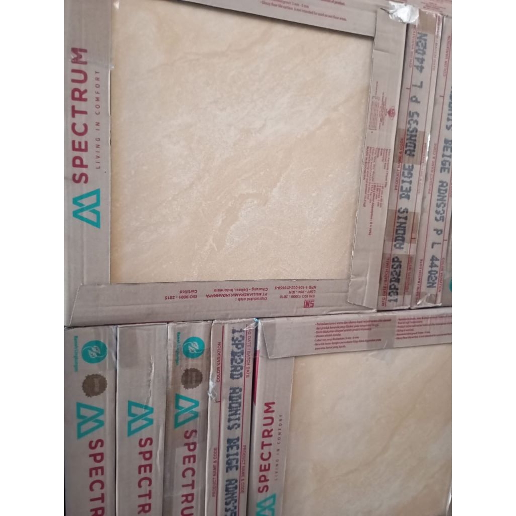 keramik lantai 40x40 Adonis beige brand mulia spectrum