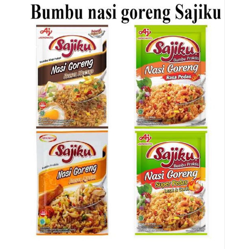 

SAJIKU BUMBU NASI GORENG 20GR (ISI 10 PCS)