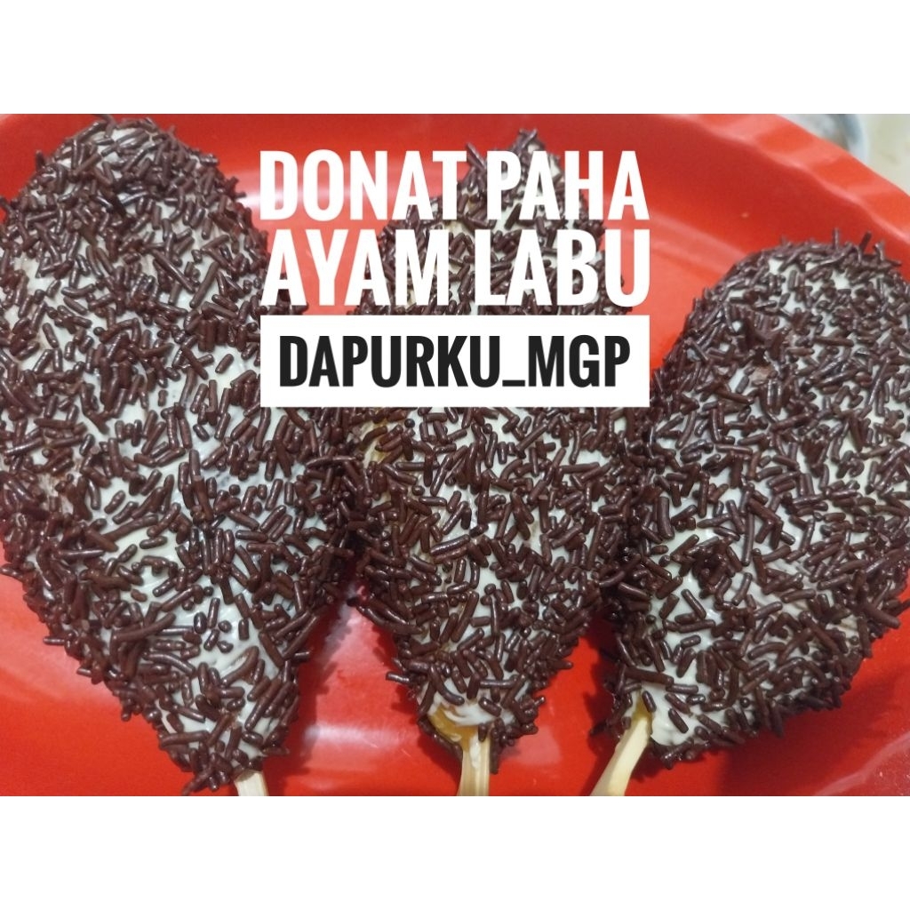 

Donat Donut paha ayam labu ramah anak homemade