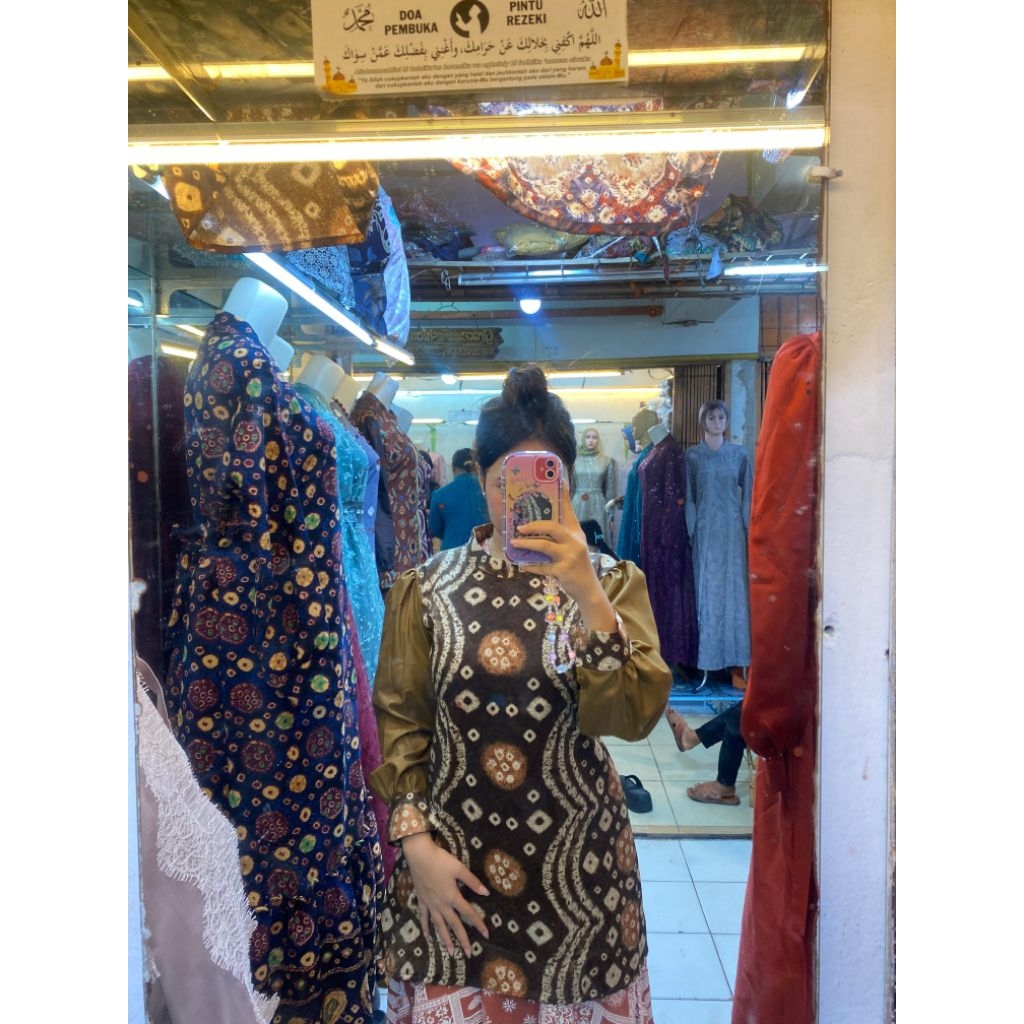 tunik jumputan dolby