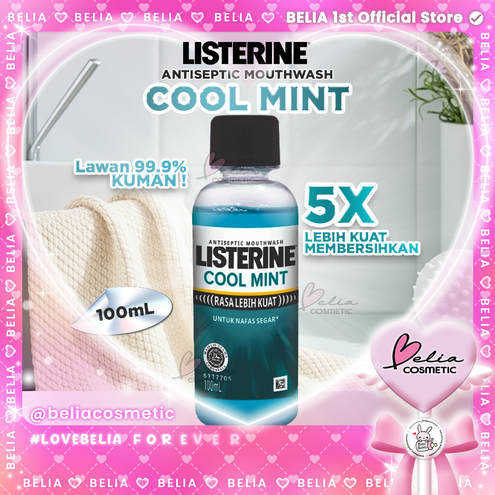 ❤ BELIA ❤ Listerine Cool Mint | Mouthwash Obat Kumur Mulut 100ml