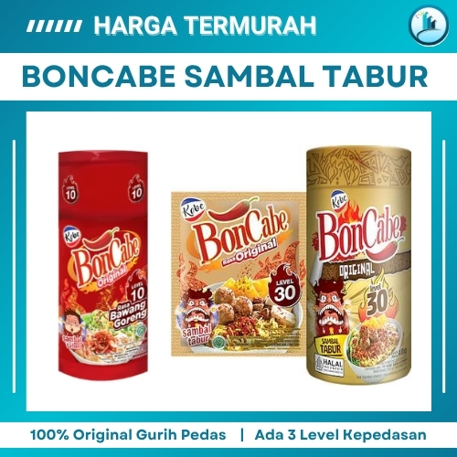 

Kobe BonCabe Sambal Tabur Bubuk Cabai Tabur Makanan Pedas Level 15 Kemasan Botolan Rasa Gurih Pedas